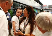 Берни Экклстоун впервые привёз сына на этап Формулы 1 Bernie Ecclestone, Fabiana Flosi