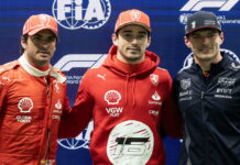 Лас Вегас-2023: Леклер опередил напарника и Ферстаппена Carlos Sainz, Charles Leclerc, Max Verstappen