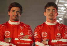 В Ferrari показали дизайн комбинезонов для Лас Вегаса Carlos Sainz, Charles Leclerc