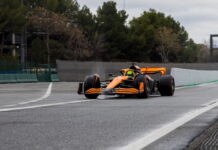 Норрис и Пиастри работают на тестах в Барселоне Lando Norris