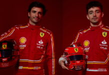Шарль Леклер и Карлос Сайнс представили новые шлемы Carlos Sainz, Charles Leclerc