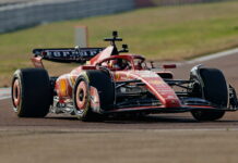 Карлос Сайнс первым вывел на трассу Ferrari SF-24 Carlos Sainz