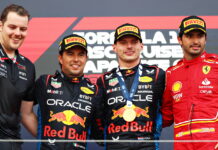 Япония-2024: У Ферстаппена победа, у Red Bull дубль Craig Dear, Sergio Perez, Max Verstappen, Carlos Sainz