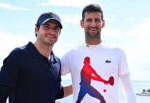 Сайнс, Джокович и Синнер встретились в Монако Carlos Sainz, Novak Djokovic