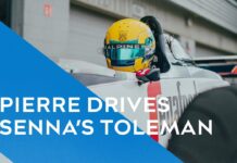 Пьер Гасли за рулём Toleman Айртона Сенны
