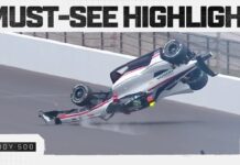 Впечатляющая авария на тренировке в Индианаполисе