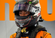 Рио Хиракава проводит тесты за рулём McLaren Ryo Hirakawa