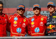 США-2024: Феррари доминирует — Леклер и Сайнс на вершине подиума Charles Leclerc, Carlos Sainz, Max Verstappen