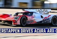 Ферстаппен за рулём спортпрототипа Acura ARX-06 Max Verstappen