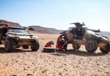 Ар-Раджи сокращает отставание, одержав победу на этапе в Аль-Уле Nasser Al-Attiyah, Cristina Gutierrez, Dakar, Dacia Sandriders