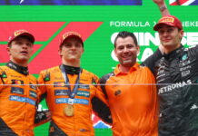 Китай-2025: Пиастри и Норрис принесли McLaren юбилейный 50-й дубль Lando Norris, Oscar Piastri, George Russell