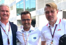 Нидерланды-2025: Педро Лами – третий стюард David Coulthard, Pedro Lamy, Mika Hakkinen