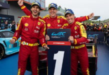 Ferrari победила на домашней трассе, но Росси потерял шансы на победу Antonio Giovinazzi, James Calado, Alessandro Pier Guidi