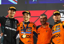 Бахрейн-2025: Пиастри первым одержал вторую победу в сезоне George Russell, Oscar Piastri, Andrea Stella, Lando Norris