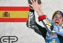 Алекс Маркес одержал свою первую победу, после падения брата Alex Marquez