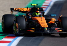 Эмилия Романья-2025: Ландо Норрис лидирует днём в субботу Lando Norris