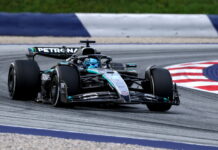 Австрия-2025: Джордж Расселл лидирует в первой тренировке George Russell