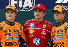 Венгрия-2025: Шарль Леклер вырвал поул у гонщиков McLaren Oscar Piastri, Charles Leclerc, Lando Norris