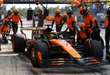 Италия-2025: DHL Fastest Pit Stop Award — Лучший пит-стоп у McLaren Oscar Piastri, pitstop
