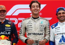 США-2025: Макс Ферстаппен выиграл спринт в Остине Max Verstappen, George Russell, Carlos Sainz