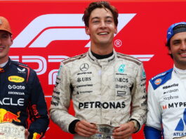 США-2025: Макс Ферстаппен выиграл спринт в Остине Max Verstappen, George Russell, Carlos Sainz