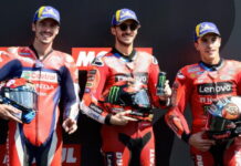 Триумфальное возвращение: Баньяя взял поул в Японии, Маркес в шаге от чемпионства Joan Mir, Francesco Bagnaia, Marc Marquez