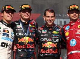 США-2025: Доминирующий Ферстаппен разгромил соперников Lando Norris, Max Verstappen, Chris Gent, Charles Leclerc