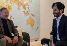 Хорнер посетил офис FIA в Париже Christian Horner, Mohammed ben Sulayem