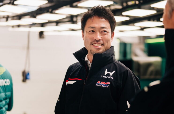 Honda протестирует новый двигатель на Хунгароринге Shintaro Orihara