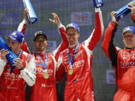 Toyota отпраздновала сотый старт триумфом над Ferrari в Имоле Sebastien Buemi, Ryo Hirakawa, Brendon Hartley