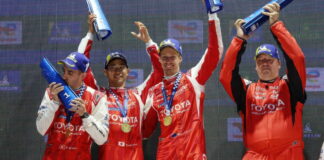 Toyota отпраздновала сотый старт триумфом над Ferrari в Имоле Sebastien Buemi, Ryo Hirakawa, Brendon Hartley