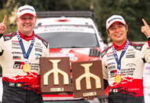 Кацута унаследовал победу после схода Невилля на последнем допе Aaron Johnston, Takamoto Katsuta