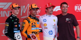 Майами-2026: Ландо Норрис выиграл спринт Oscar Piastri, Lando Norris, Charles Leclerc, Reid Wiseman
