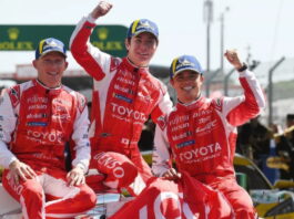 Команда Toyota в шестой раз выиграла гонку в Ле Мане Toyota Gazoo Racing, Toyota TR010 Hybrid, Mike Conway, Kamui Kobayashi, Nyck De Vries
