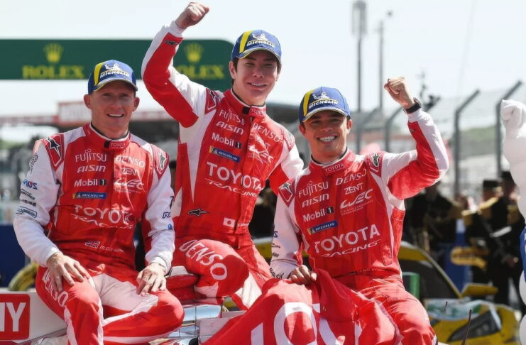 Команда Toyota в шестой раз выиграла гонку в Ле Мане Toyota Gazoo Racing, Toyota TR010 Hybrid, Mike Conway, Kamui Kobayashi, Nyck De Vries