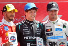Великобритания-2026: Антонелли одержал первую победу в спринте Lewis Hamilton, Andrea Kimi Antonelli, Lando Norris