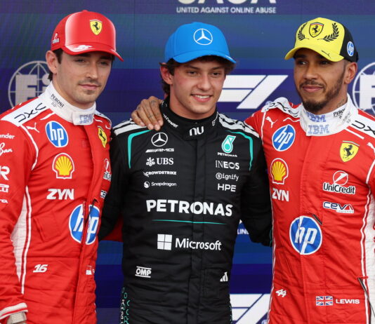 Великобритания-2026: Антонелли опередил гонщиков Ferrari Charles Leclerc, Andrea Kimi Antonelli, Lewis Hamilton