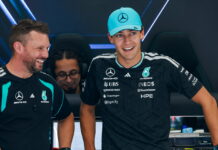 В Mercedes устранили проблему с двигателем Расселла George Russell