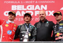 Бельгия-2026: Кими Антонелли одержал шестую победу в сезоне Charles Leclerc, Andrea Kimi Antonelli, Tom Batch, Max Verstappen