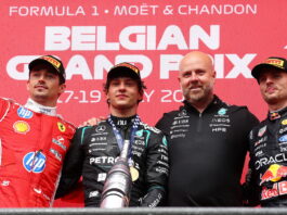 Бельгия-2026: Кими Антонелли одержал шестую победу в сезоне Charles Leclerc, Andrea Kimi Antonelli, Tom Batch, Max Verstappen