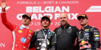Бельгия-2026: Кими Антонелли одержал шестую победу в сезоне Charles Leclerc, Andrea Kimi Antonelli, Tom Batch, Max Verstappen