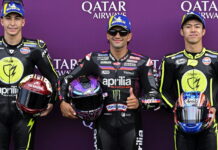 Aprilia заняла весь первый ряд: Мартин вырвал поул на последнем круге Raul Fernandez, Jorge Martin, Ai Ogura