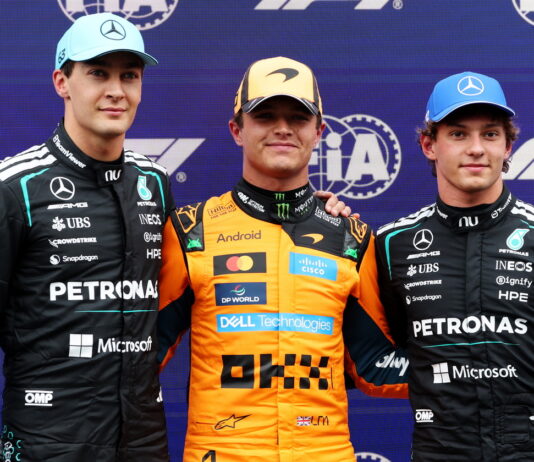 Нидерланды-2026: Ландо Норрис взял 18-й поул в карьере George Russell, Lando Norris, Andrea Kimi Antonelli