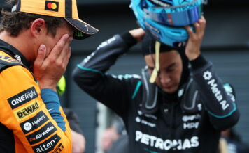 Расселл: Я думал, скорости хватит, чтобы бороться за поул Lando Norris, George Russell