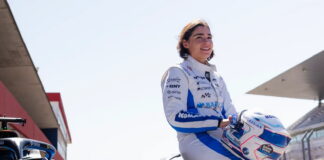 Джейми Чэдвик провела тесты за рулём Williams FW47 Jamie Chadwick