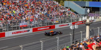 Инфраструктура Бакинской трассы расширяется: Установлена новая трибуна Azerbaijan Grand Prix, Baku, Baku City Cİrcuit