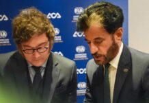 Президент Аргентины встретился с президентом FIA Javier Milei, Mohammed Ben Sulayem