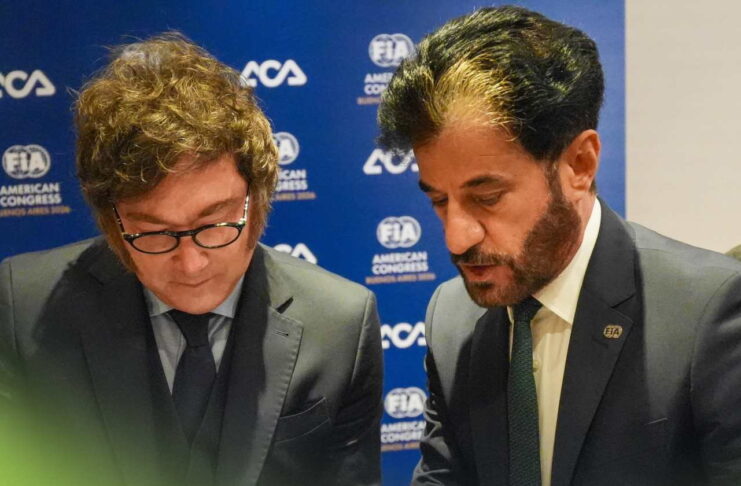 Президент Аргентины встретился с президентом FIA Javier Milei, Mohammed Ben Sulayem