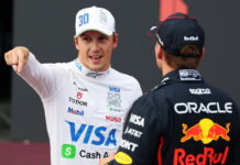 Айзек Хаджар пропустит Гран При Италии Liam Lawson, Max Verstappen