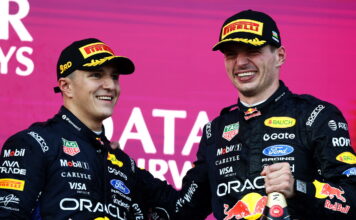 Макс Ферстаппен: Я был близок к Джорджу, но недостаточно Isack Hadjar, Max Verstappen